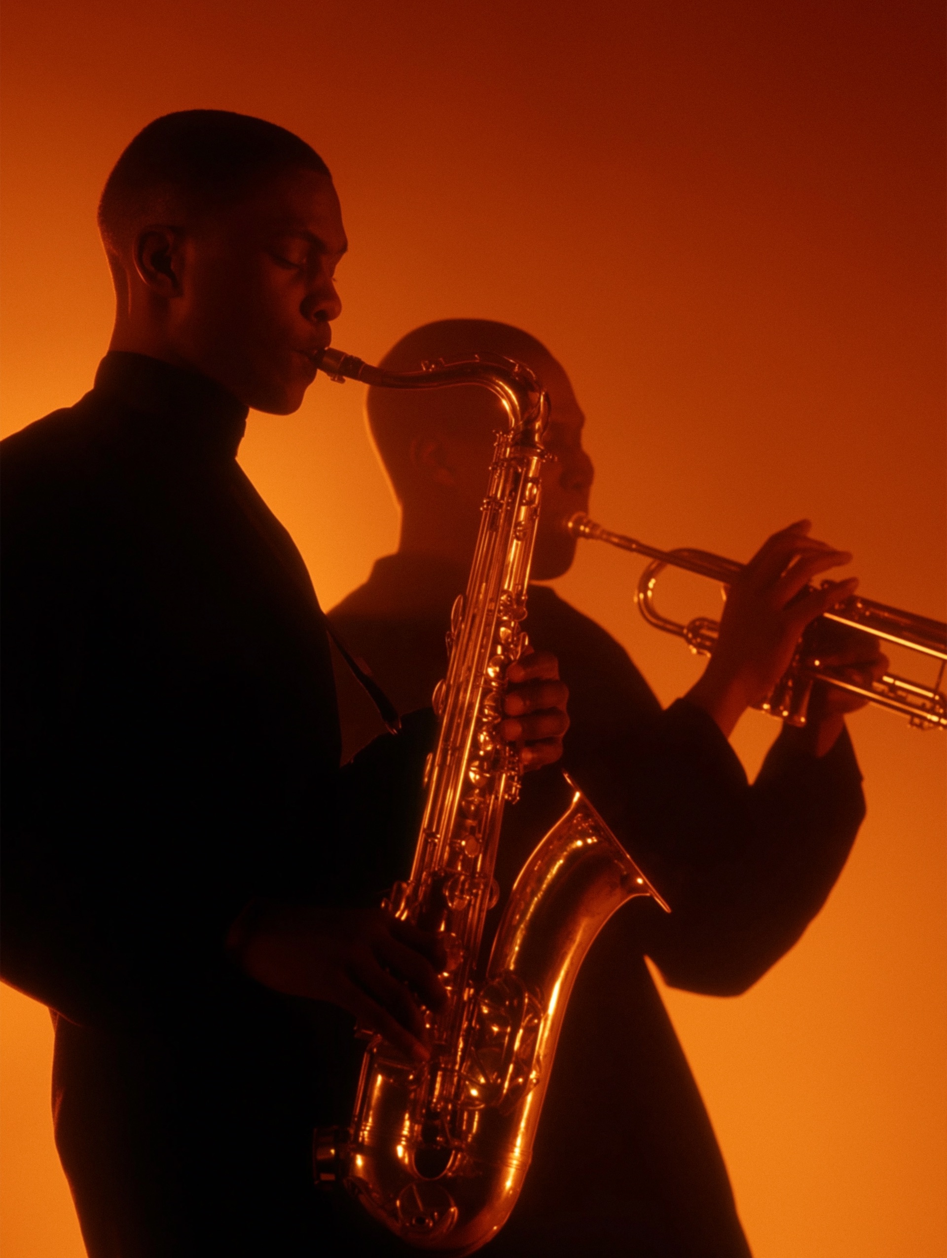 Musician playing saxophone at an event
