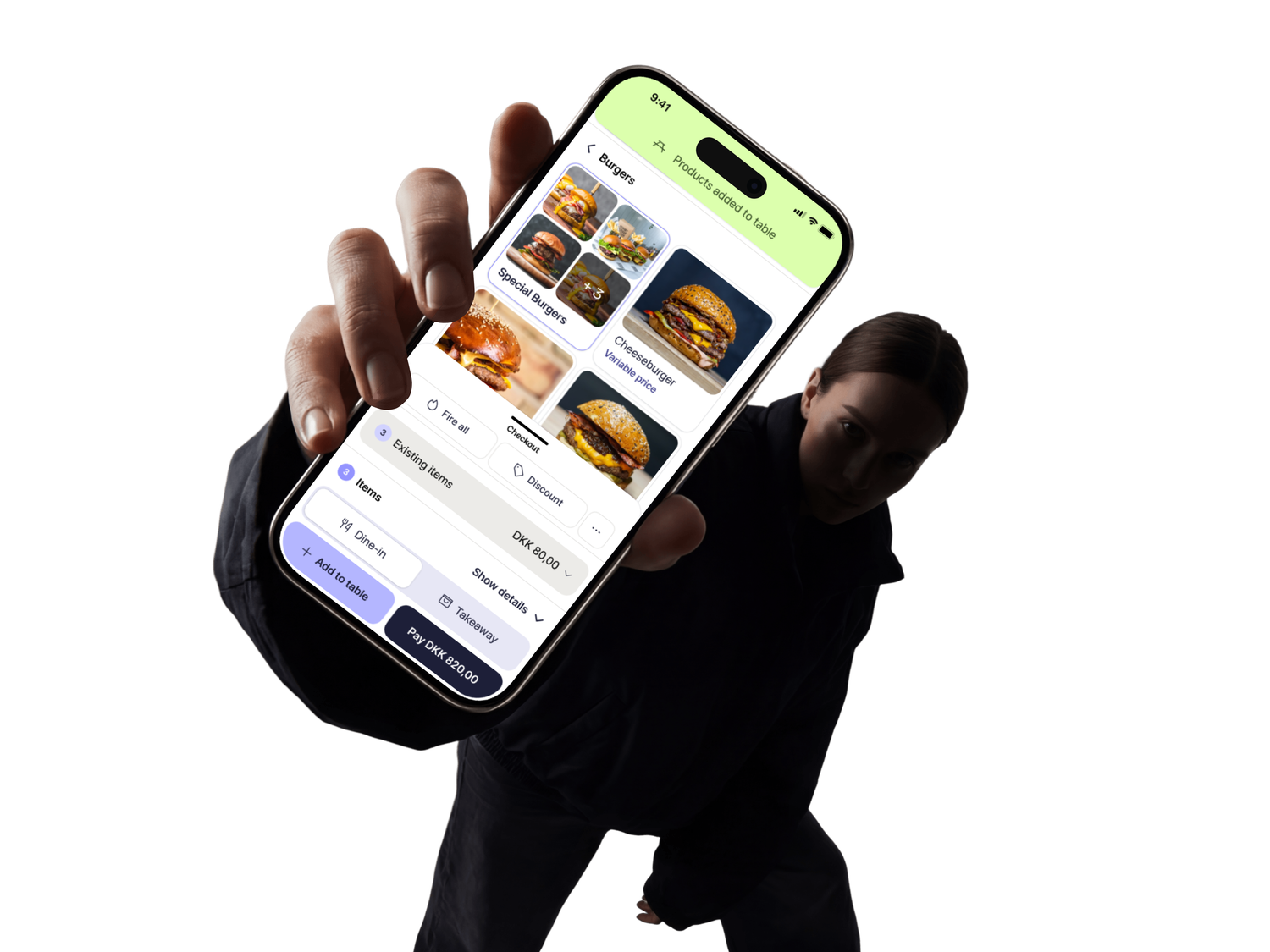 Phone showing a payment being taken